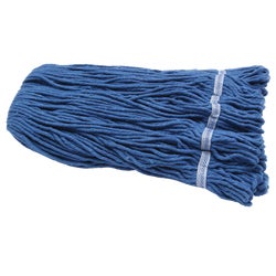 Item 620467, Synthetic, 24-ounce, 4-ply blend wet mop head. Looped-end. 5 In. headband.