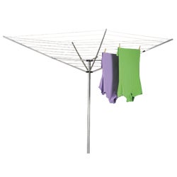 Item 621935, Umbrella style cloths dryer with galvanized steel, 2-piece center post.
