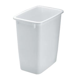 Item 622303, Durable, lightweight wastebasket features extra-tough rim and sides that 