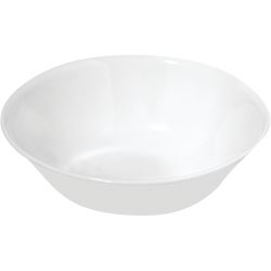 Item 623203, White serving bowl is lightweight and easy to handle.