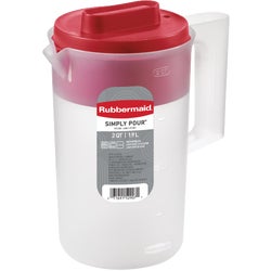 Item 624780, Rubbermaid Simply Pour pitchers are designed for everyday use, with rounded