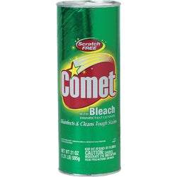 Item 624989, Scratch-free Comet with bleach disinfectant cleaner.