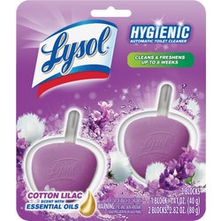 Item 625086, Lysol automatic toilet bowl cleaner complete clean tabs is the only toilet 