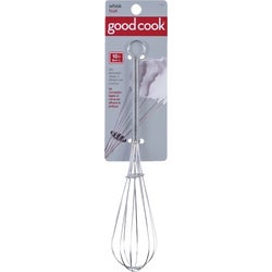 Item 626071, 10 In. chrome plated balloon whisk is easy to clean and tarnish resistant.