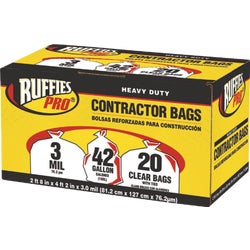 Item 626718, Heavy-duty contractor clean up bag can be used for professional and 