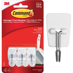 Item 626745, Command wire hooks hold strongly on a variety of surfaces such as paint, 