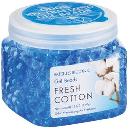 Item 629350, Smells BeGone neutralizing gel beads absorb odors while leaving a light 
