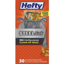 Item 629669, Steel Sak heavy duty trash bags are tear and puncture resistant.