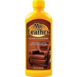 Item 632473, Cleans, shines, restores, and protects all leather, instantly.