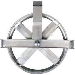 Item 639508, Zinc-plated steel axle heavy-duty clothesline pulley.