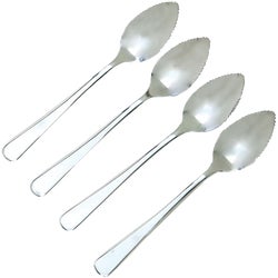 Item 640816, Norpros Grapefuit Spoon consists of serrated edges with an Odyssey pattern