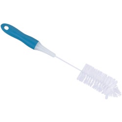 Item 641898, White PET bristles twisted in white coated wire.