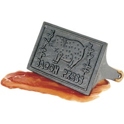 Item 646067, Norpros Bacon Food Press is constructed of cast iron material with a wood 