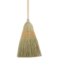 Item 647429, Corn broom is constructed of corn and yucca fibers.