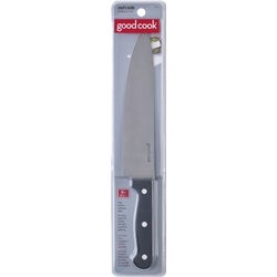 Item 648206, 8 In. fine edge chef knife has a full tang stainless steel blade.