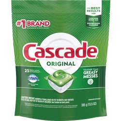 Item 648968, Cascade ActionPacs combine the cleaning power of Cascade with the grease 