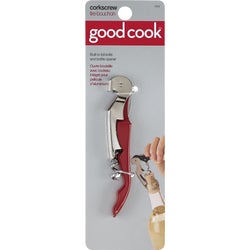 Item 649645, Corkscrew has a fold-out foil cutter and integrated bottle opener.