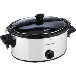 Item 650225, Clip-tight sealed lid locks onto slow cooker to help prevent messy spills.