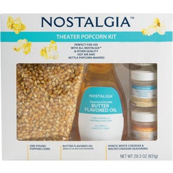 Item 650275, Includes 16 Oz. of all natural soft-shelled popping corn and 8 Oz.