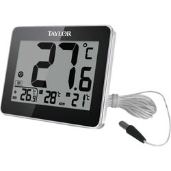 Item 652512, Taylor 1710 indoor/outdoor thermometer has a 10 Ft.