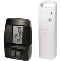 00606A3 AcuRite Wireless Clock Indoor & Outdoor Thermometer
