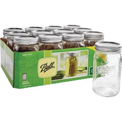 Item 661144, Ball Wide Mouth Mason Jars are excellent for canning salsas, syrups, sauces