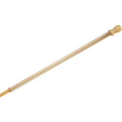 Item 672467, Evergreen 56-inch anti-wrap wood flag pole is a durable flag pole made of 
