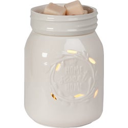 Item 685808, Illumination Fragrance Warmers use a halogen bulb to warm wax melts in the 