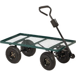 Item 700002, Steel yard cart with 10" pneumatic wheels.