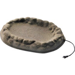 Item 700033, This bird bath is an attractive sand-coated oasis with a concealed heating 