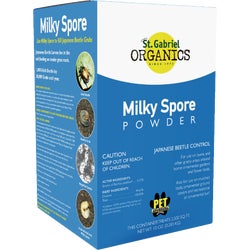 Item 700071, Milky Spore Powder is a 1-time application using 1 teaspoonful every 4 feet