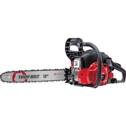 Item 700187, The TB4218 gas chainsaw is equipped with a powerful 42cc full crank 2 cycle