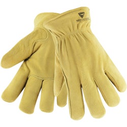 Item 700282, Water resistant, split deerskin driver glove. Features keystone thumb.