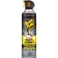 Item 700406, Black Flag blanketing foam spray covers the entire hive or nest.
