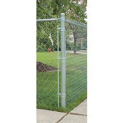 Item 700452, Galvanized line post compatible with galvanized fencing framework for chain