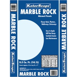 Item 700646, Premium marble landscape chips.
