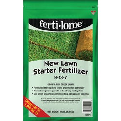 Item 700647, Lawn fertilizer formulated to help new grass grow faster and stronger.