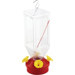Item 700740, Lantern design feeder features clear plastic feeding bottle and 
