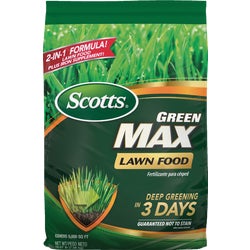 Item 700913, The grass is greener with the help of Scotts Green Max Lawn Food.