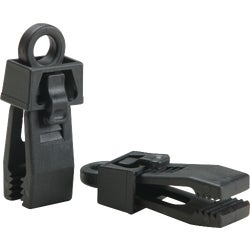 Item 701289, Multipurpose clip designed with locking jaws for reusable grip on tarps, 