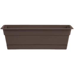 Item 701352, Durable and frostproof resin plastic construction flower box.