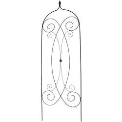 Item 701520, Decorative scroll design garden trellis.