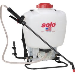 Item 701672, Solo 4-Gallon Professional Diaphragm Backpack Sprayer easily and 