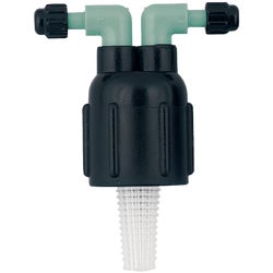 Item 701782, Adds drip watering to an existing shrub head. Features barbed ports.