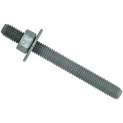 Item 701856, Clean, oil-free, precut threaded rod, supplied with nut and washer.