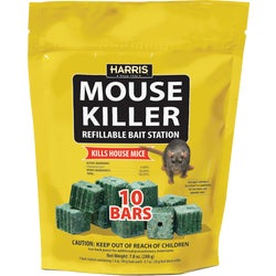 Item 701875, Kills house mice. Bait station features Load &amp; Lock design.