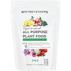 Item 701904, Organic and natural all-purpose dry plant food.