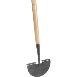 Item 702074, Turf edger with forged steel half moon blade for maximum strength and 