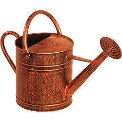 Item 702116, 2-gallon metal watering can with brushed bronze finish.