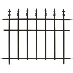 Item 702666, Classic finial decorative sectional fence.
